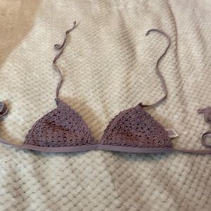 Kia Kul Crocheted Bikini Top Size L